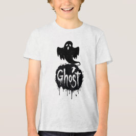 Ghost – Mörk Skräck Droppande Text Konst T Shirt