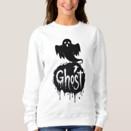 Ghost – Mörk Skräck Droppande Text Konst T Shirt