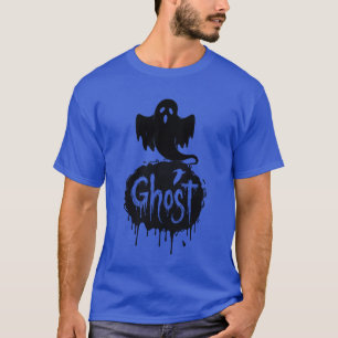 Ghost – Mörk Skräck Droppande Text Konst T Shirt