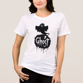 Ghost – Mörk Skräck Droppande Text Konst T Shirt