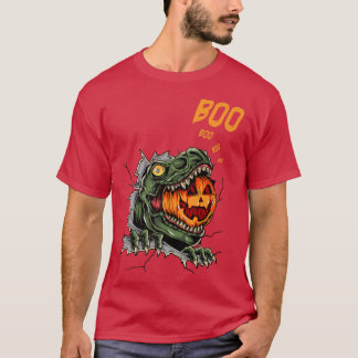 Ghost Mummy Dinosaur Funny Boo Halloween Boys Mana T Shirt
