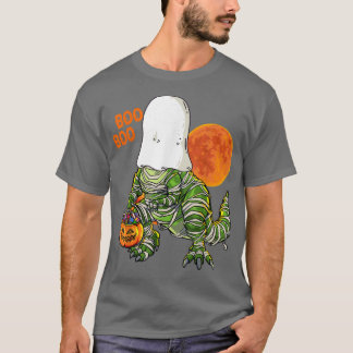 Ghost Mummy Dinosaur Pumpkin Funny Boo Halloween B T Shirt