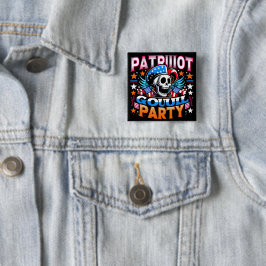 Ghost Myth och Patriotism in Pop Art Knapp