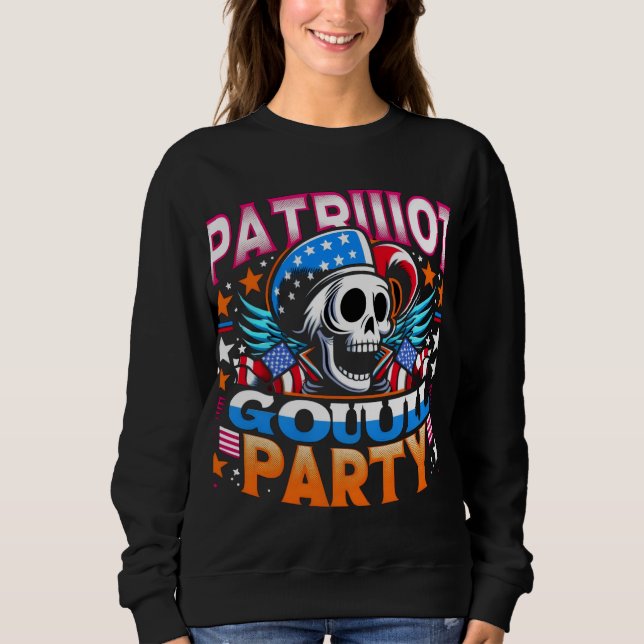 Ghost Myth och Patriotism in Pop Art T Shirt (Framsida)