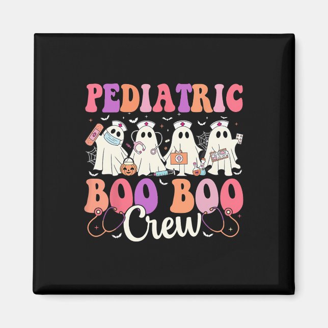 Ghost Nurse Halloween Pediatriska sjuksköterskor B Magnet (Framsidan)