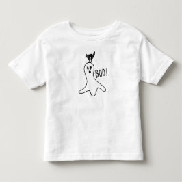 Ghost och Black Cat Halloween Cute T Shirt
