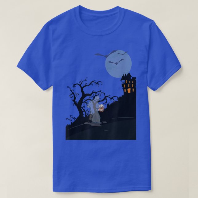 Ghost och Haunted House Design T Shirt (Design framsida)