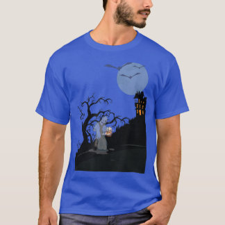 Ghost och Haunted House Design T Shirt