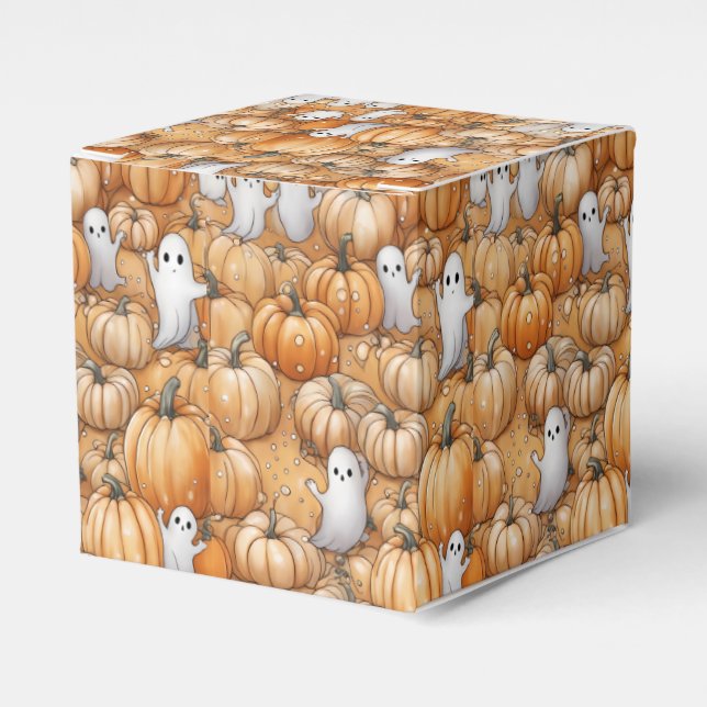 Ghost och Pumpkins Halloween Presentaskar (Framsidan Sidan)