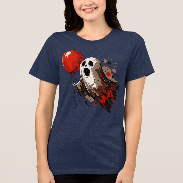 Ghost och Red Balloon T Shirt (Framsida)