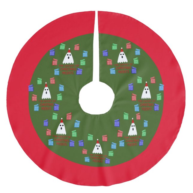 Ghost of Julklapp Funny Julgransmatta Borstad Polyester (Framsidan)
