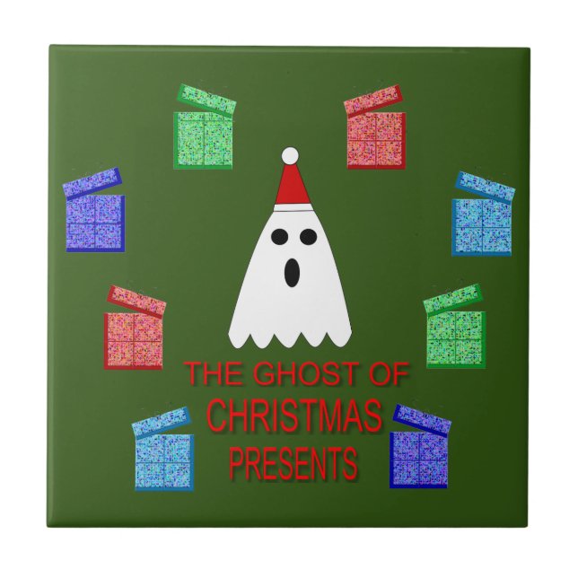 Ghost of Julklapp Funny Kakelplatta (Framsidan)