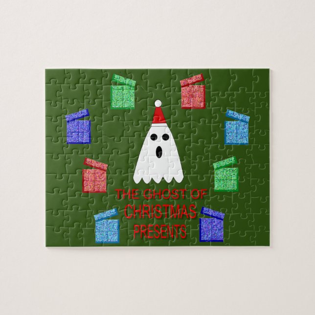 Ghost of Julklapp Funny Pussel (Horisontell)