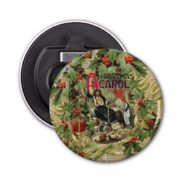 Ghost of Julklapp Illustration Scrooge Flasköppnare (Framsidan)