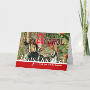 Ghost of Julklapp Illustration Scrooge Helgkort