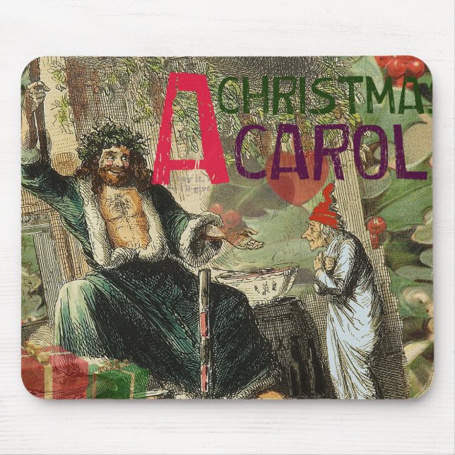 Ghost of Julklapp Illustration Scrooge Musmatta (Framsidan)