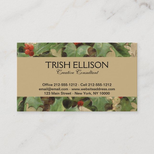 Ghost of Julklapp Illustration Scrooge Visitkort (Framsida)