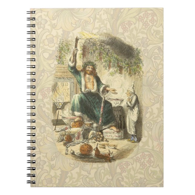 Ghost of Julklapp Scrooge Anteckningsbok Med Spiral (Framsidan)