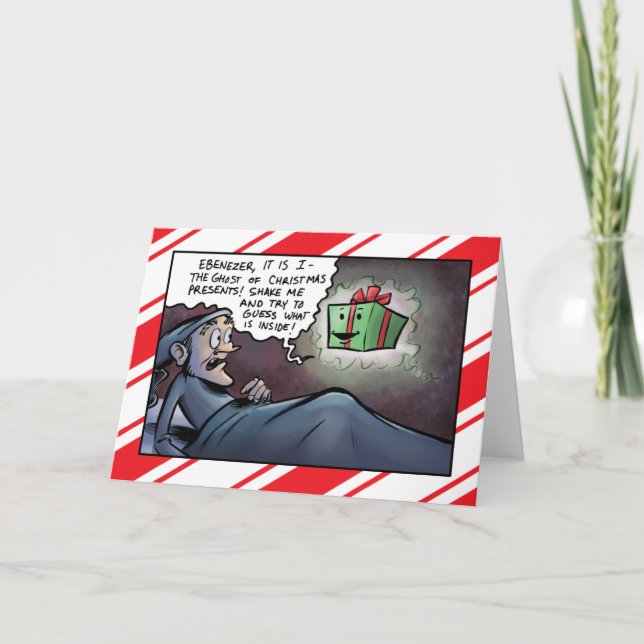 Ghost of Julklapp Scrooge-hälsningskort Helgkort (Framsida)
