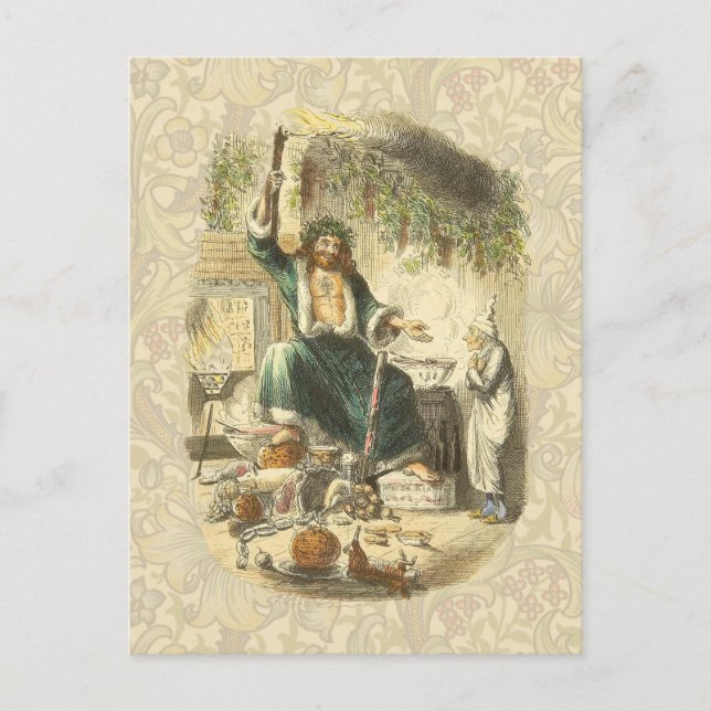 Ghost of Julklapp Scrooge Helg Vykort (Framsida)