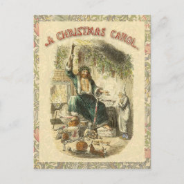 Ghost of Julklapp Scrooge Helg Vykort