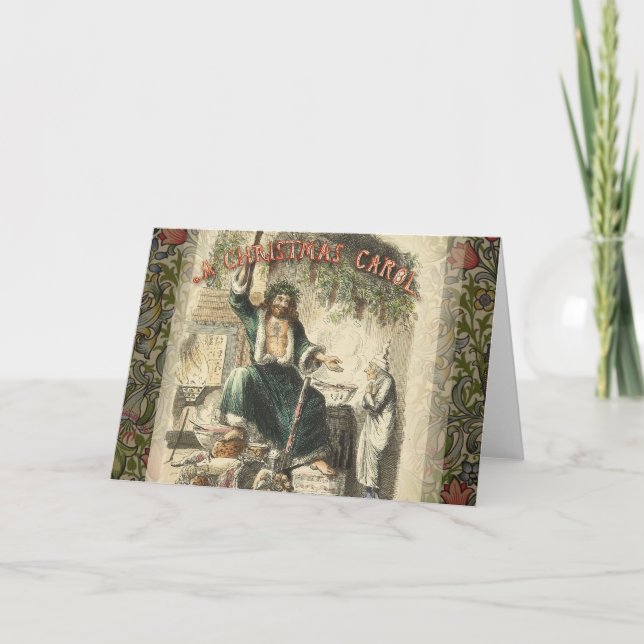 Ghost of Julklapp Scrooge Helgkort (Framsida)