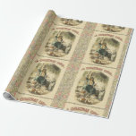 Ghost of Julklapp Scrooge Presentpapper<br><div class="desc">Jul Dickens - En illustration av vintagen Dickens A Jul Sång som visar Ghost of Julklapp and Ebenezer Scrooge.</div>