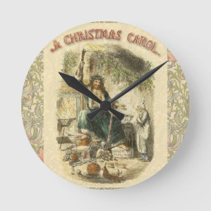 Ghost of Julklapp Scrooge Rund Klocka