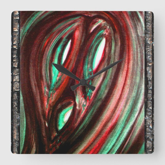 Ghost of Loneliness Fyrkantig Klocka (Framsida)