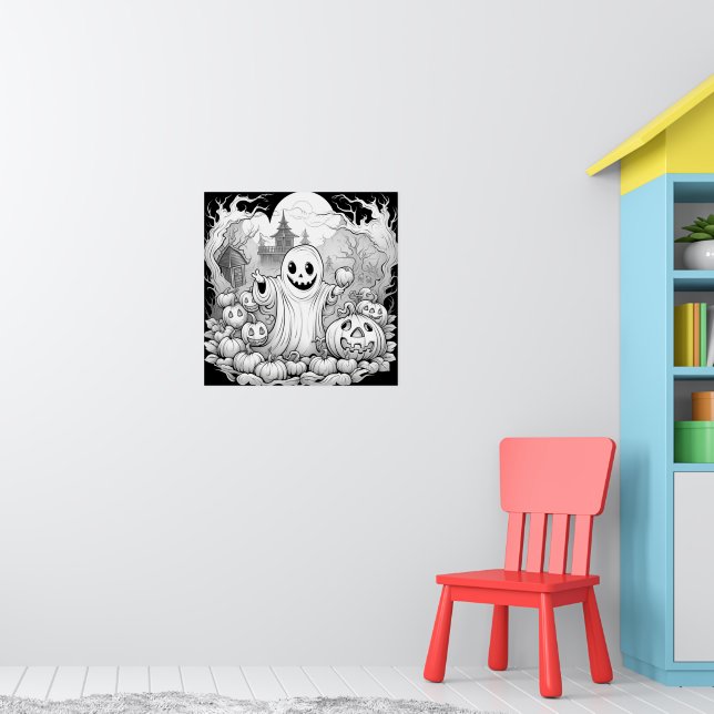 Ghost of the Pumpkin Patch Färg You own Poster (Barnkammare 1)