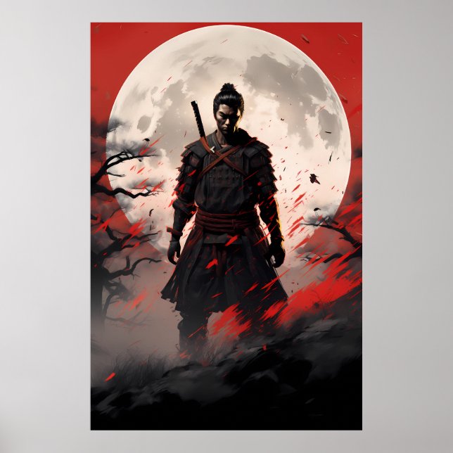 Ghost of Tsushima Samurai Poster (Framsidan)