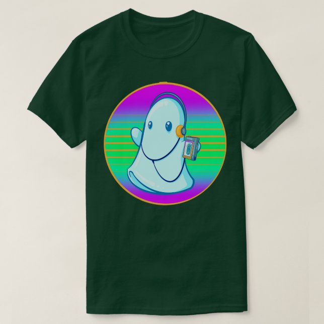 Ghost på 80-talet t shirt (Design framsida)
