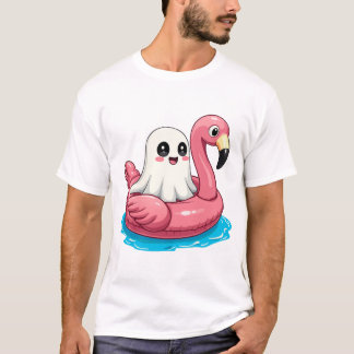Ghost på en Bassäng-talesoky Summer Summerween Hal T Shirt