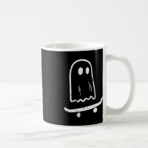 Ghost på Skateboard Roligt Retro Halloween Costume Kaffemugg
