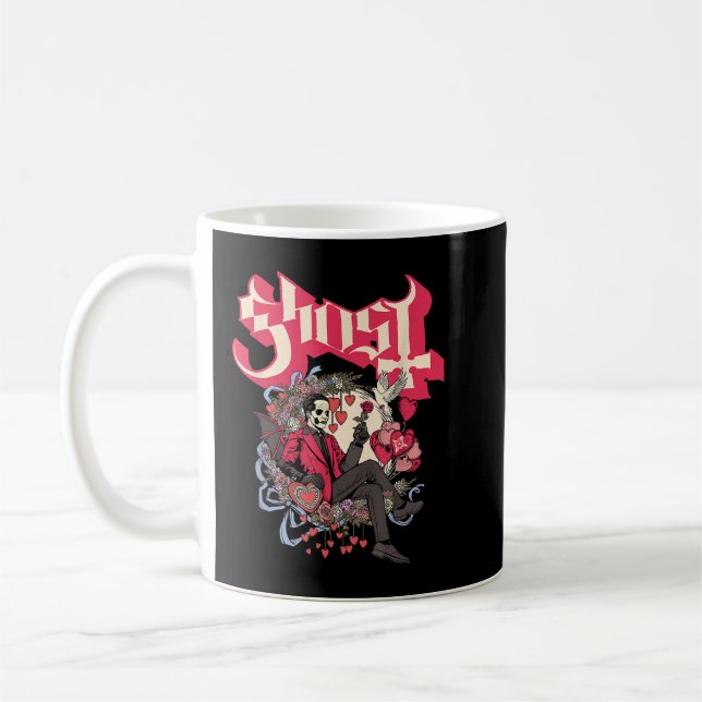 Ghost - Pappa Cupid Valentine Day Kaffemugg (Vänster)