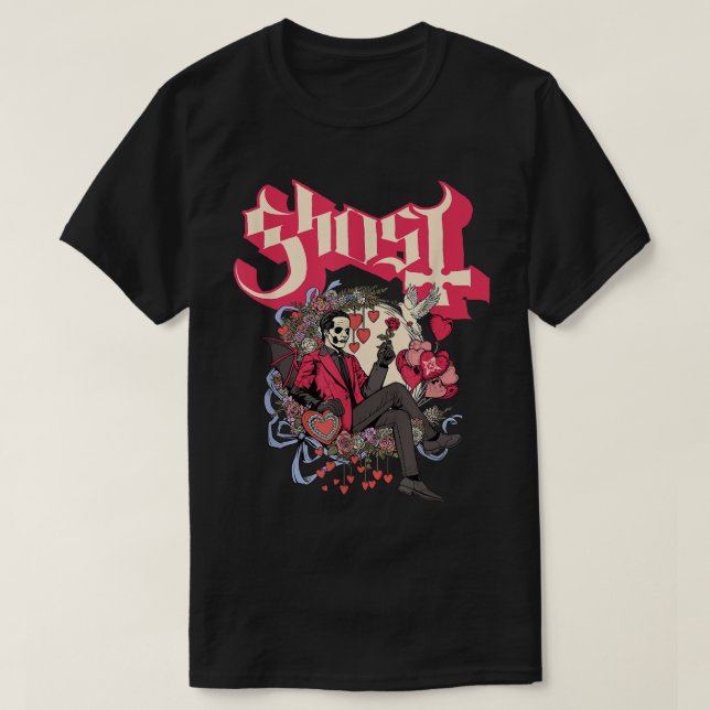 Ghost - Pappa Cupid Valentine Day T Shirt (Design framsida)