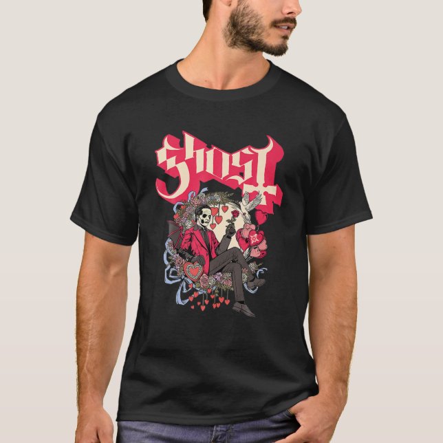 Ghost - Pappa Cupid Valentine Day T Shirt (Framsida)