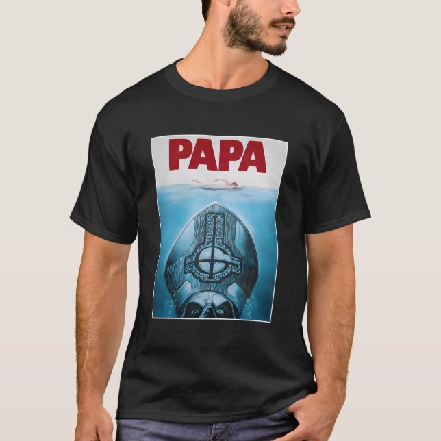 Ghost€"Pappa Poster T Shirt (Framsida)