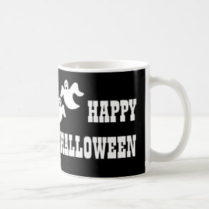 Ghost Party Halloween Mugg, Black Kaffemugg