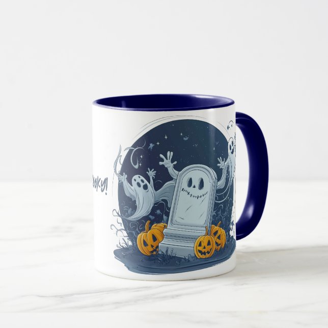Ghost Partying in Graveyard Mugg (Framsida höger)