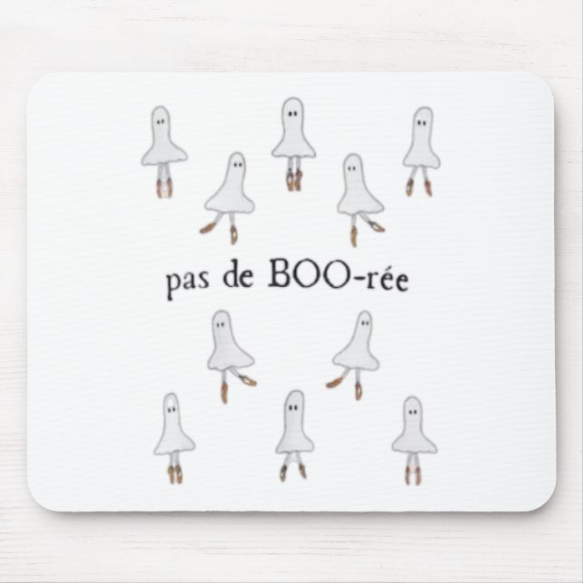 Ghost Pas De Boo-rée Llet Dancer Spooky Halloween Musmatta (Framsidan)