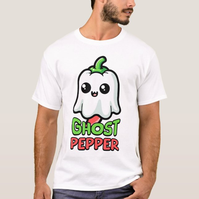 Ghost Pepper! Cute Hett Pepper Pun! T Shirt (Framsida)