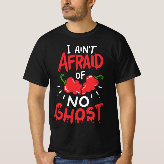 Ghost Pepper food, Hett food Kiva, Bhut Jolokia T Shirt (Framsida)