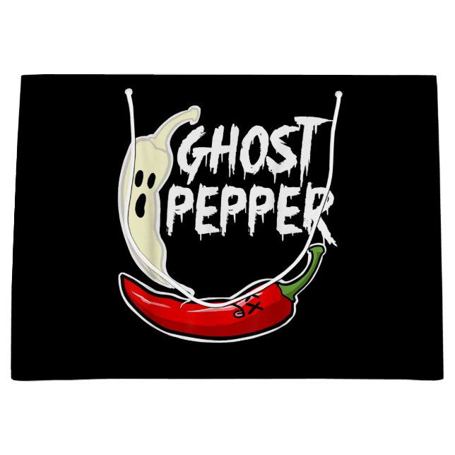 Ghost Pepper Funny Spicy Hett Halloween Ghost Pepp (Framsidan)