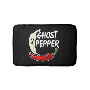 Ghost Pepper Funny Spicy Hett Halloween Ghost Pepp Badrumsmatta