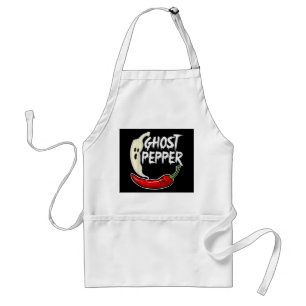 Ghost Pepper Funny Spicy Hett Halloween Ghost Pepp Förkläde