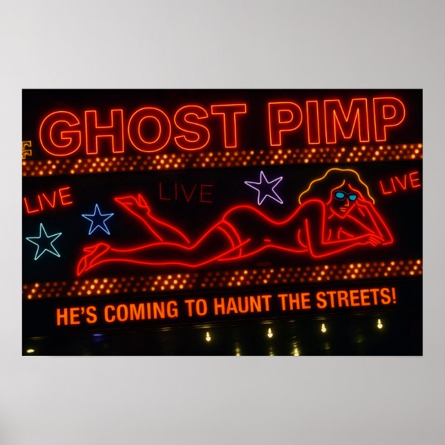 Ghost Pimp Film Affisch (Framsidan)