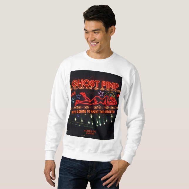 Ghost Pimp-sweatshirt Lång Ärmad Tröja (Hel framsida)