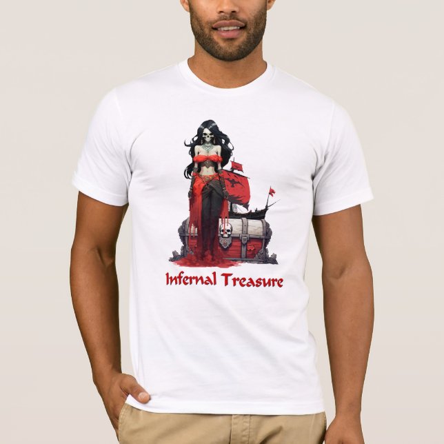 Ghost Pirat Girl T Shirt (Framsida)