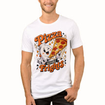 Ghost Pizza Halloween T-Shirt för par, festlig t-s